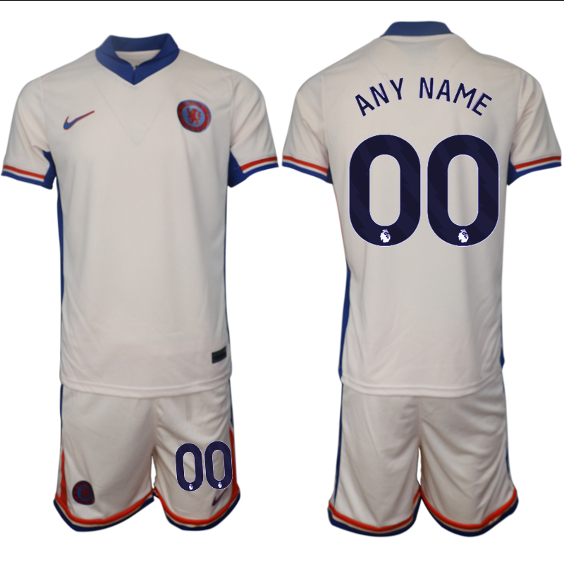 Men 2024-2025 Club Chelsea away Cream customized Soccer Jersey->customized nfl jersey->Custom Jersey